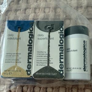 Dermalogica Daily Milkfoliant, Daily Superfoliant and Daily Microfoliant